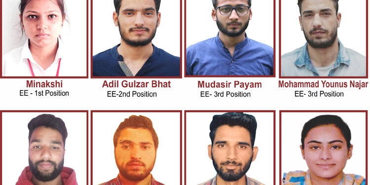 Engineering students of Aryans shine in University results