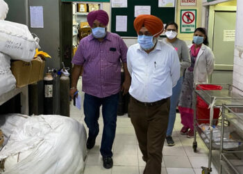 Health Department director Dr Manjit Singh conducts surprise checking at government hospitals in four districts