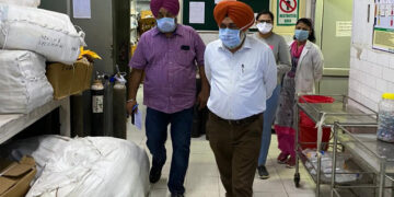Health Department director Dr Manjit Singh conducts surprise checking at government hospitals in four districts