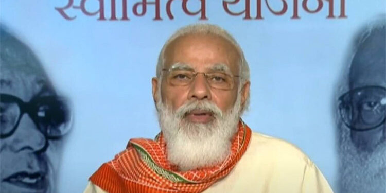 Modi launches physical distribution of property cards under ‘SVAMITVA’ scheme