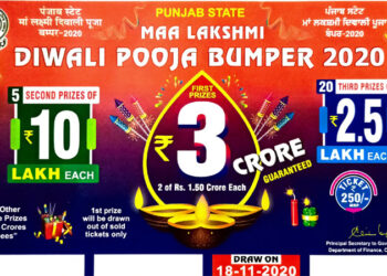 MAA LAKSHMI DIWALI POOJA BUMPER; AN OPPORTUNITY TO WIN 1ST PRIZE OF RS. 3 CRORE