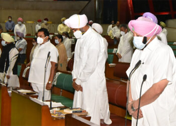 PUNJAB CM LEADS HOUSE IN PAYING HOMAGE TO FARMERS WHO’VE DIED IN ANTI FARM BILLS PROTESTS