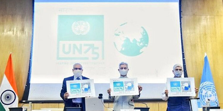 India releases commemorative stamp on UN’s 75th anniversary