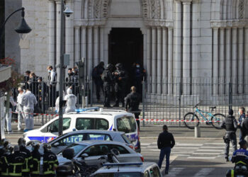 France Three killed in knife attack inside church