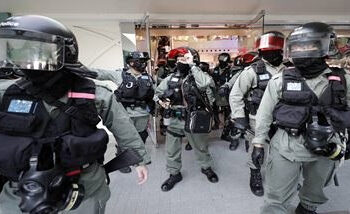 Hong Kong arrested 10,039 over past year for protests, violence