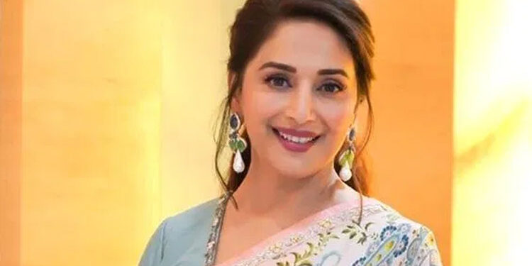 Madhuri Dixit goes back to work, shares glimpse from set with motivational note: ‘Bring your world together’