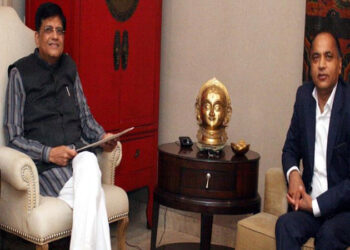 CM urges Centre Government funding for Bhanupali-Bilaspur-Leh railway line