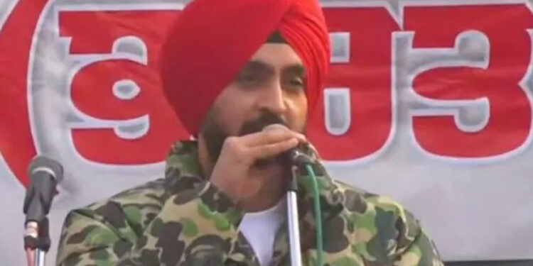 Diljit Dosanjh joins farmers’ protest at Singhu border
