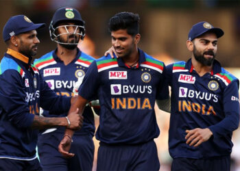 India fined for minimum over-rate in third T20I against Australia