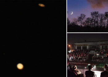 Science City captured the conjunction of Jupiter and Saturn for the sky enthusiasts