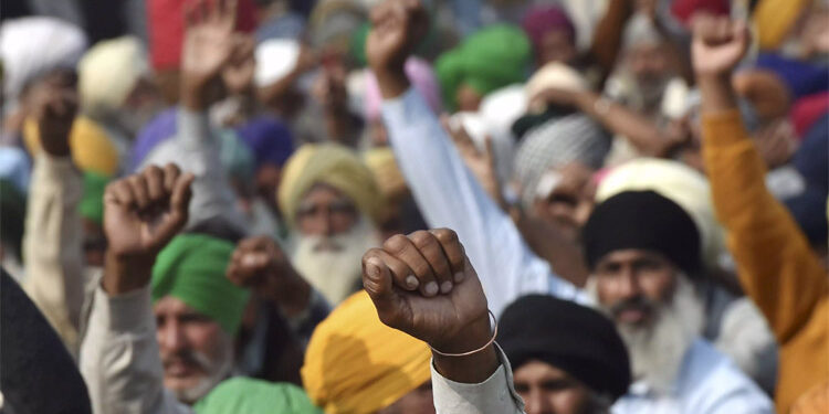 Bharat Bandh Left parties protest with agitating farmers in Andhra