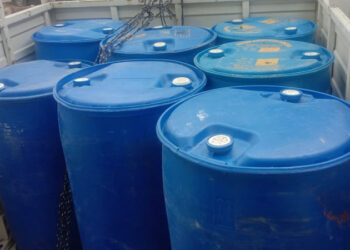 Excise Department in a joint operation with police detects big consignment of 1400 litres of ENA