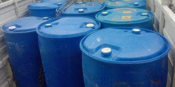 Excise Department in a joint operation with police detects big consignment of 1400 litres of ENA
