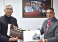 LOKPAL VINOD KUMAD  RELEASES COFFEE TABLE BOOK ON VISUALS OF COMPARATIVE STUDY
