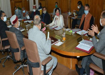 Cabinet meeting held here today under the chairmanship of Chief Minister Jai Ram Thakur