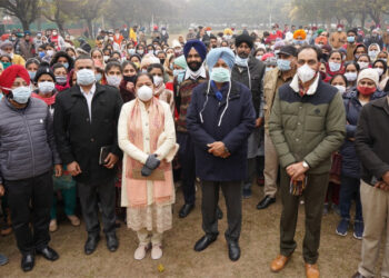 Balbir Sidhu hands over appointment letters to 114 staff nurses & 93 multipurpose health workers (female)