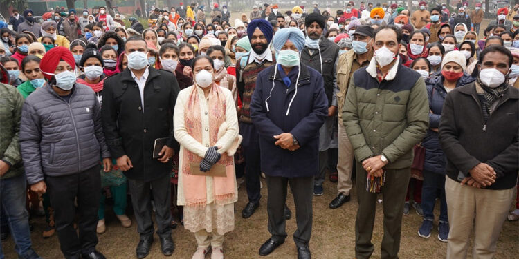 Balbir Sidhu hands over appointment letters to 114 staff nurses & 93 multipurpose health workers (female)