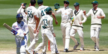 Australia fined for slow over-rate in second test against India