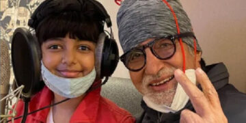 Amitabh Bachchan records song with granddaughter Aaradhya